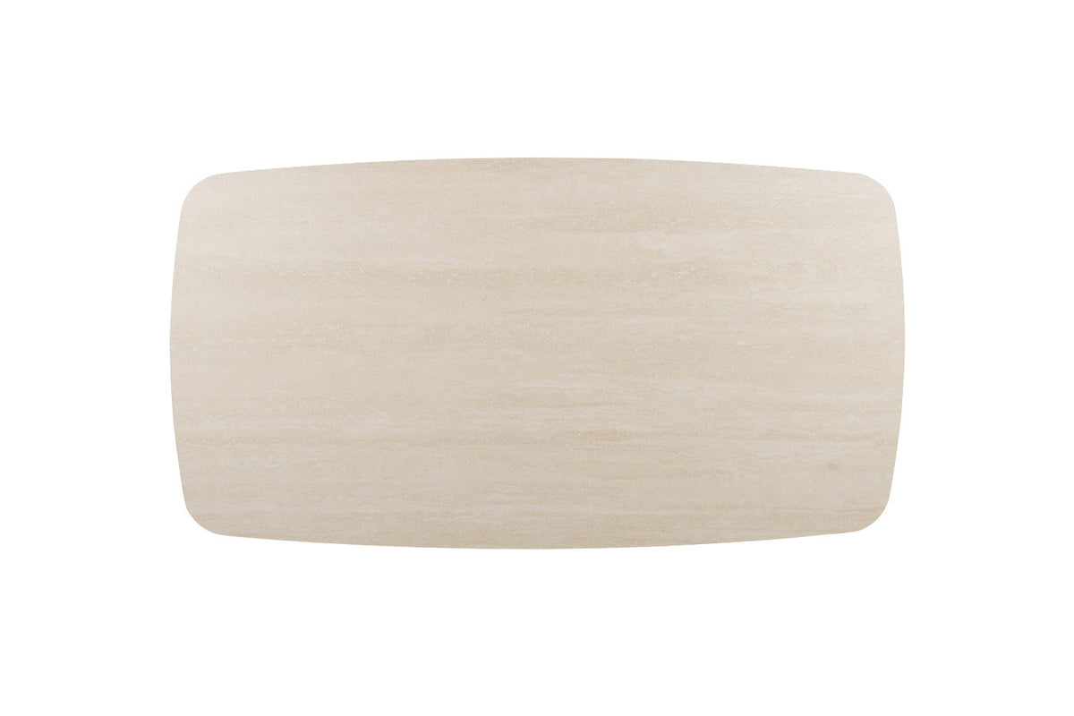 Rousseau - Ovale Salontafel Apollo - Steen Barok Beige - 45 x 130 x 70 cm