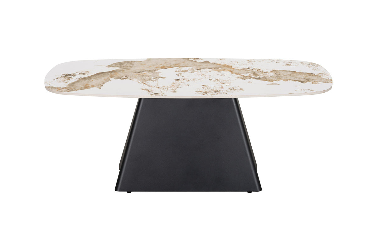 Rousseau - Table basse Minera - Pierre Pandora brillante - 46 x 120 x 60 cm