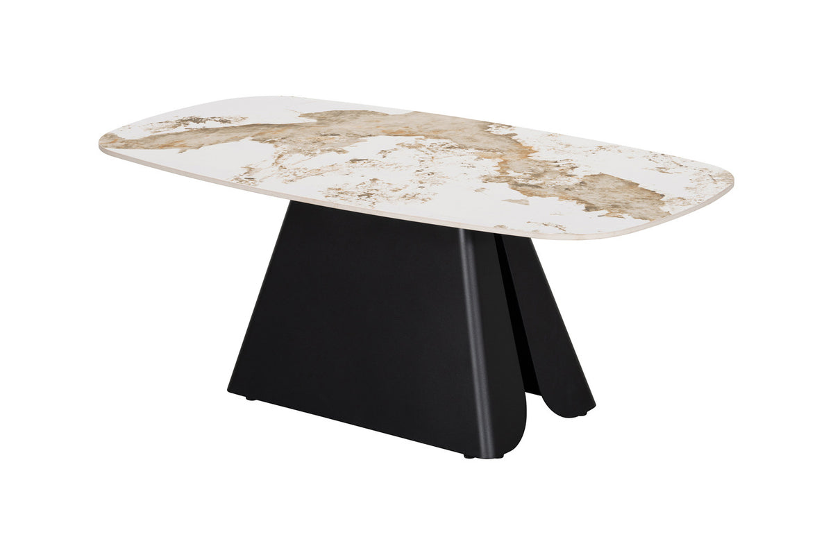 Rousseau - Table basse Minera - Pierre Pandora brillante - 46 x 120 x 60 cm