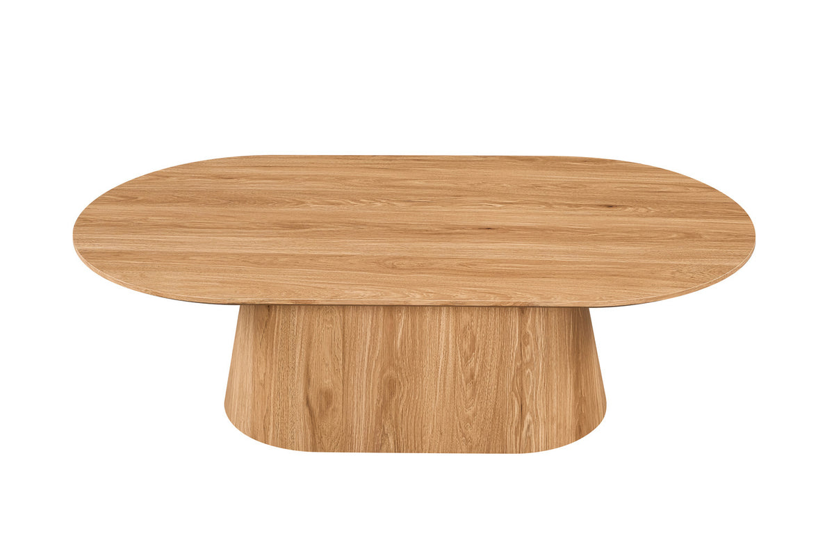 Roussequ - Salontafel Porto - Ovaal - Eik Naturel - 38x130x70 cm