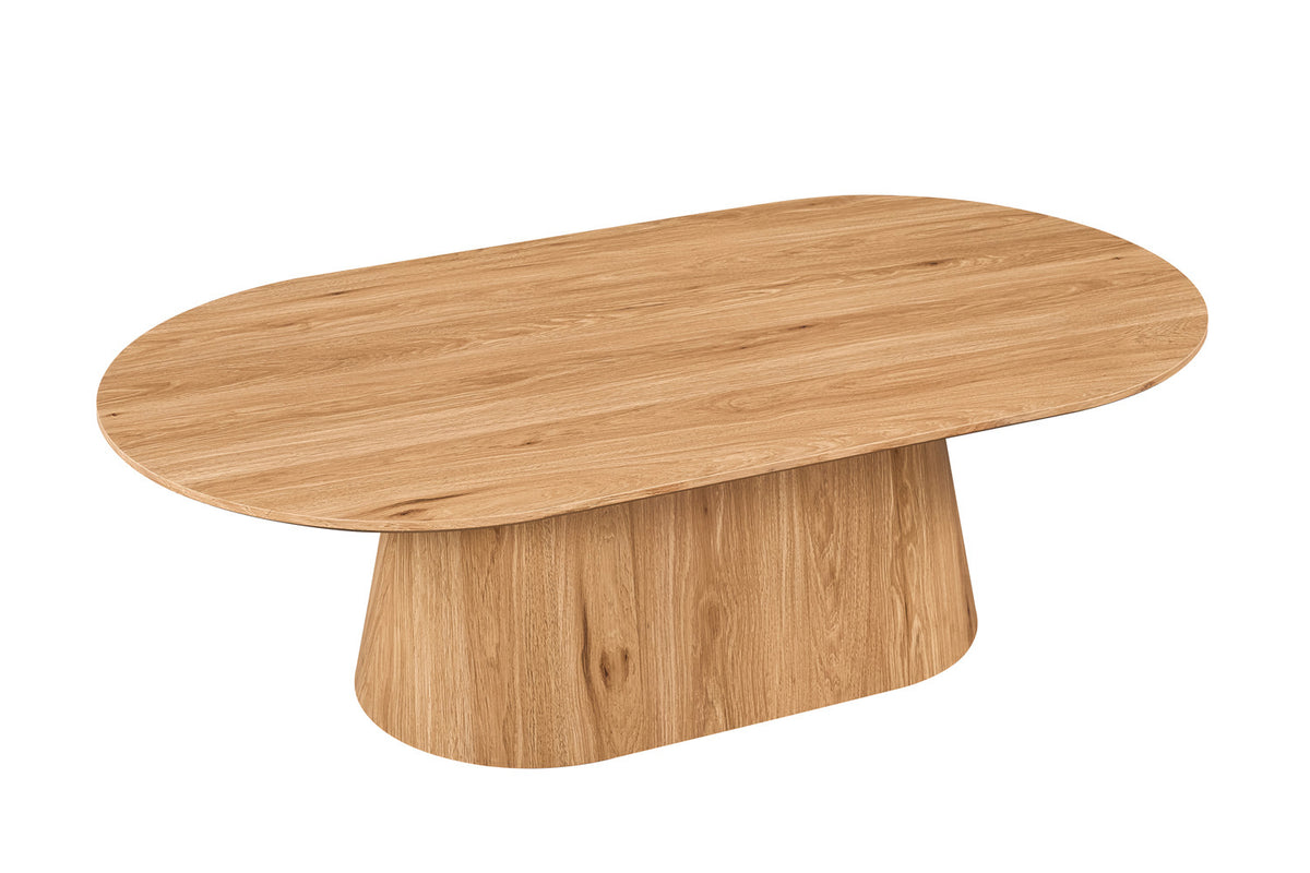 Roussequ - Salontafel Porto - Ovaal - Eik Naturel - 38x130x70 cm