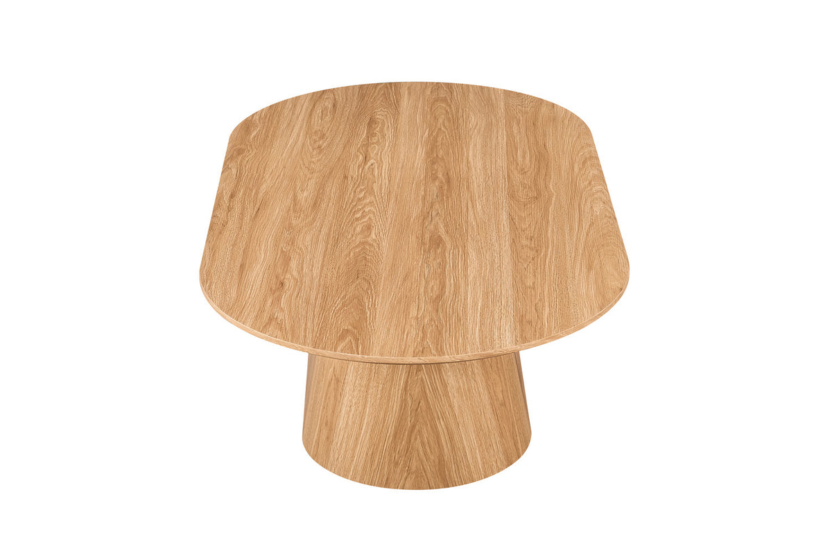 Roussequ - Salontafel Porto - Ovaal - Eik Naturel - 38x130x70 cm