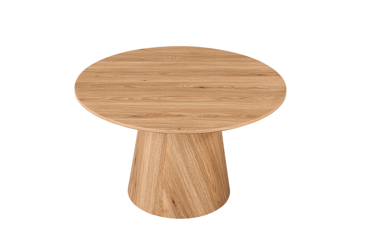 Rousseau - Lot de 2 tables basses Porto - Rondes - Chêne naturel - 50x80x50 cm