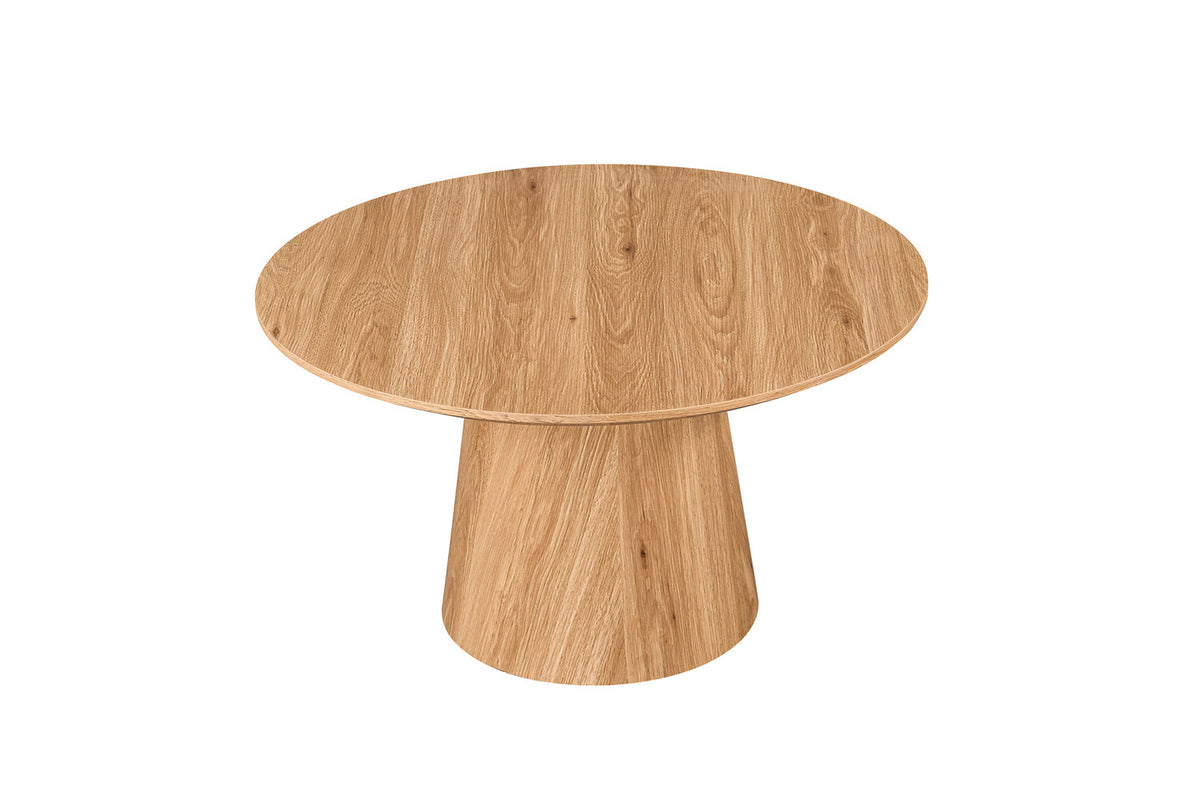 Rousseau - Lot de 2 tables basses Porto - Rondes - Chêne naturel - 50x80x50 cm