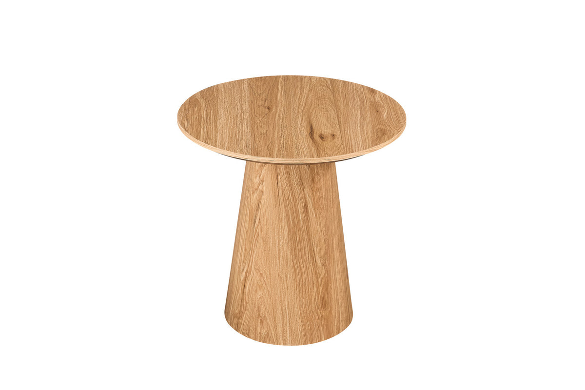 Rousseau - Lot de 2 tables basses Porto - Rondes - Chêne naturel - 50x80x50 cm