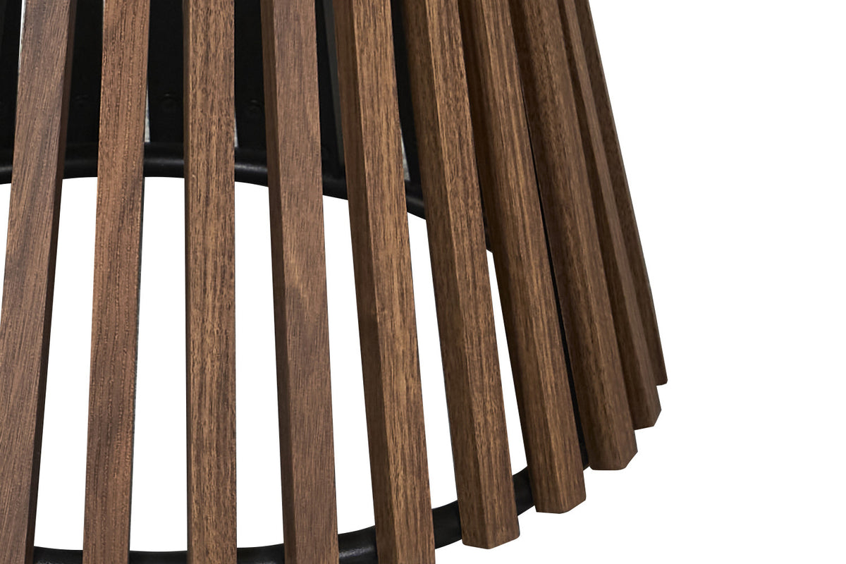Rousseau - Set van 2 salontafels Luna - Rond - Donkere Eik Pandora - 50x80x50cm