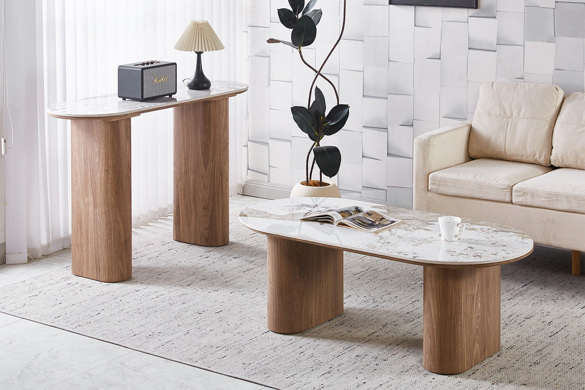 NOUVEAU - Console 'Evora' Pierre Brillante Or Pandora