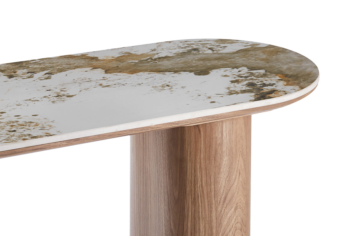 NOUVEAU - Console 'Evora' Pierre Brillante Or Pandora