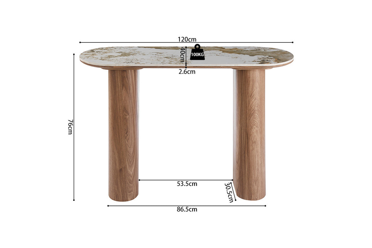 NOUVEAU - Console 'Evora' Pierre Brillante Or Pandora
