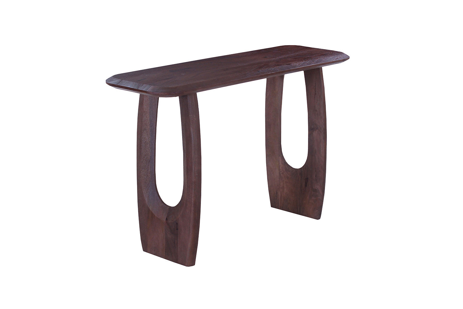Rousseau - Console Braga - Ovale Marron Foncé - 76x120x40 cm