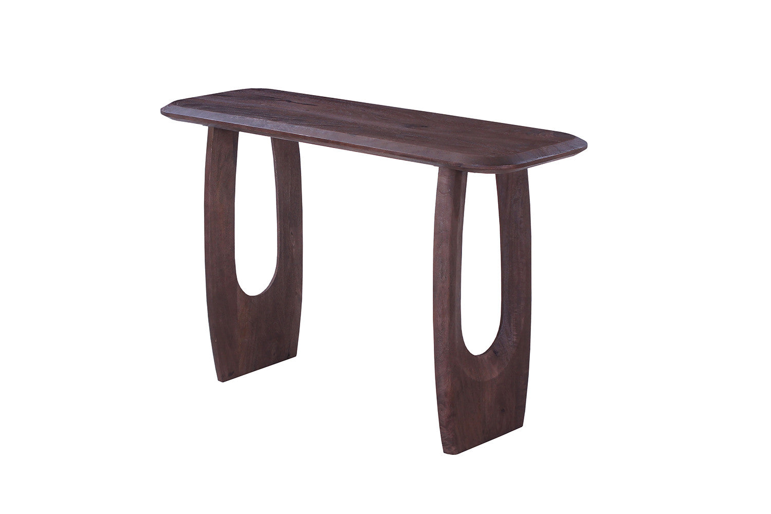 Rousseau - Console Braga - Ovale Marron Foncé - 76x120x40 cm