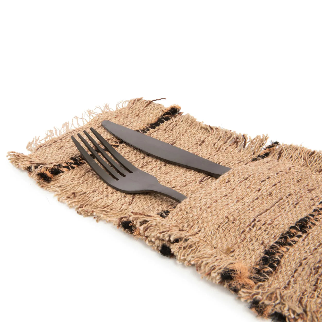 BB - Bestekhouder Oh My Gee - Beige Zwart - Set van 4