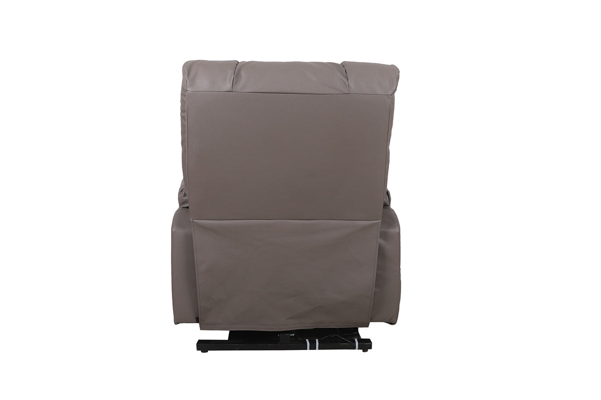 Rousseau - Relaxzetel Bristol - Elektrisch - Draaibaar - Microvezel Taupe - 108 x 82.5 x 85.5 cm