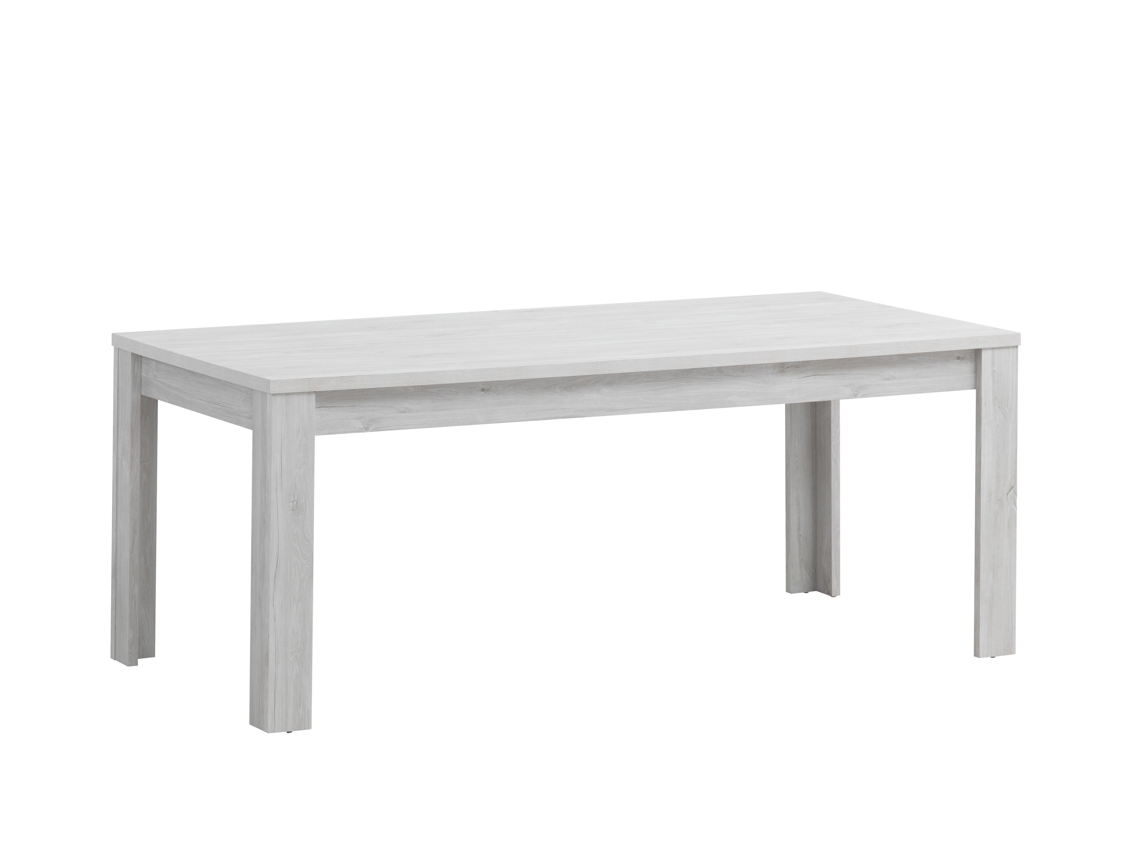 Image of TYC - Eettafel Ozark - Lichtgrijze Eik - 190x76x90cm. Stevige eetkamertafel geschikt voor elke woonkamer en hedendaags interieur....