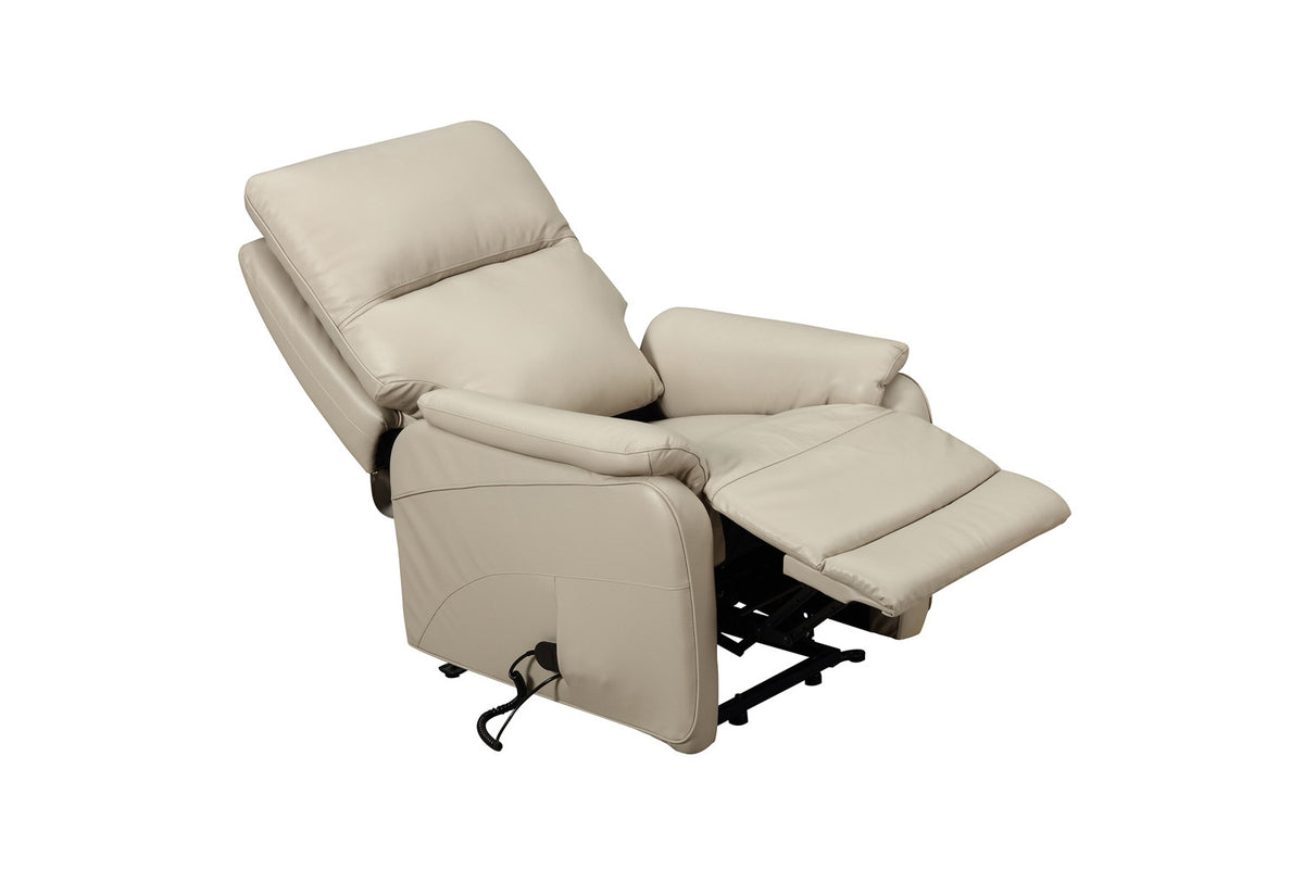Rousseau - Fauteuil relax Pigna - Électrique avec Releveur - Semi-cuir Beige - 109 x 93 x 75 cm