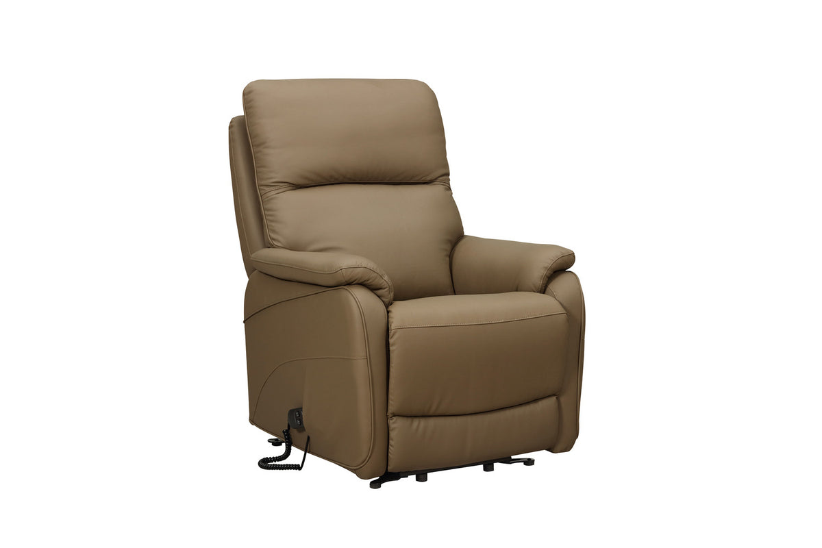 Rousseau - Fauteuil relax Pigna - Électrique avec Releveur - Semi-cuir Taupe - 109 x 93 x 75 cm
