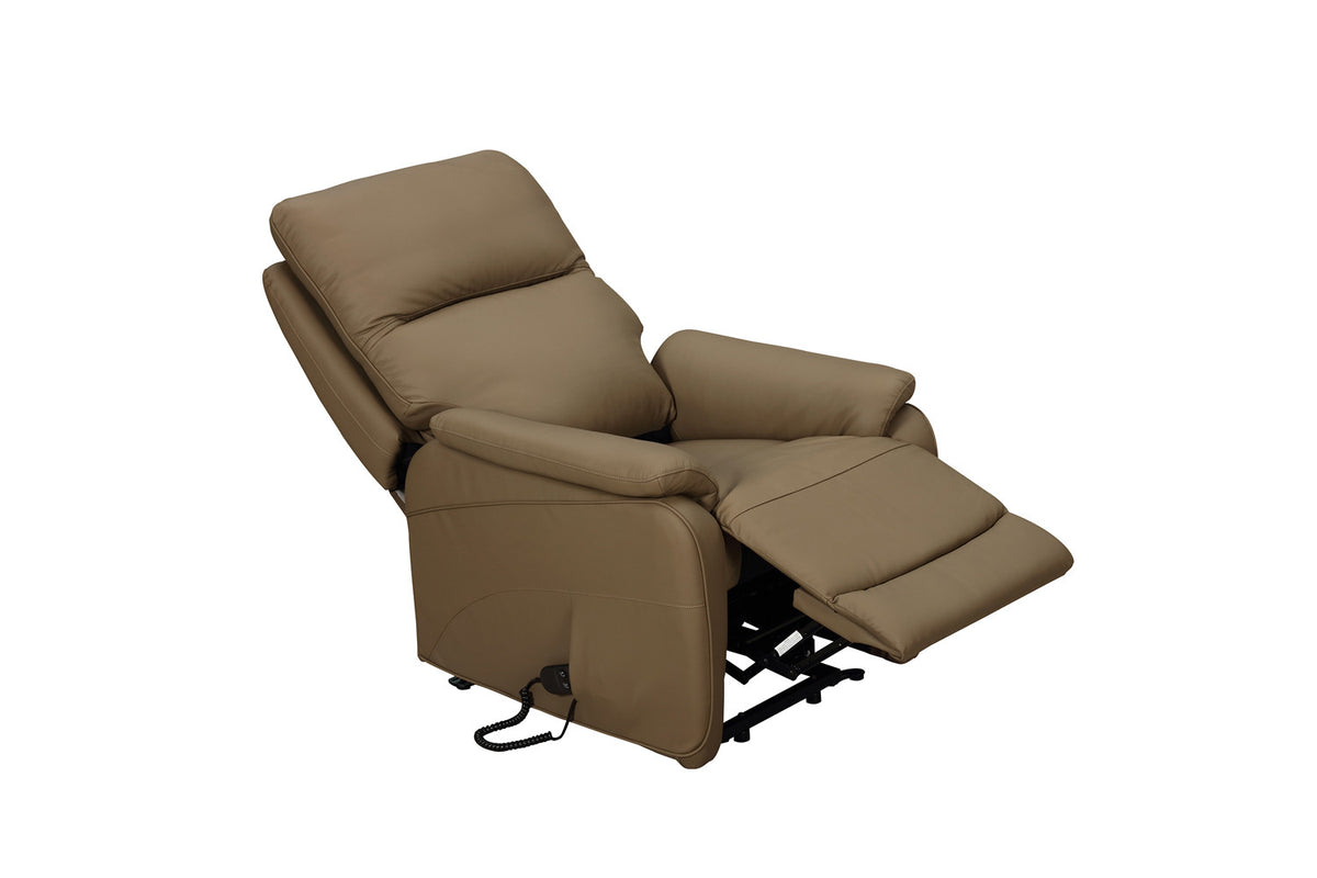 Rousseau - Fauteuil relax Pigna - Électrique avec Releveur - Semi-cuir Taupe - 109 x 93 x 75 cm