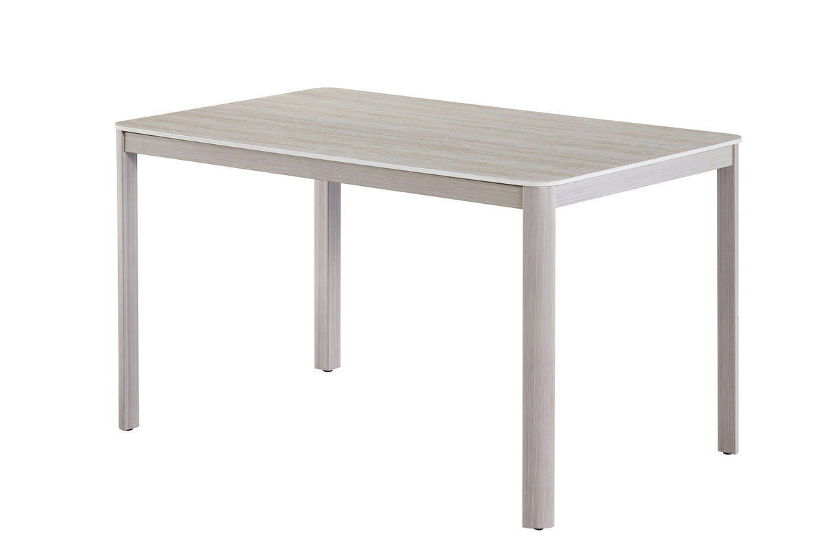 Rousseau - Table à manger Sora - Pierre Travertin Beige - 76 x 130 x 80 cm