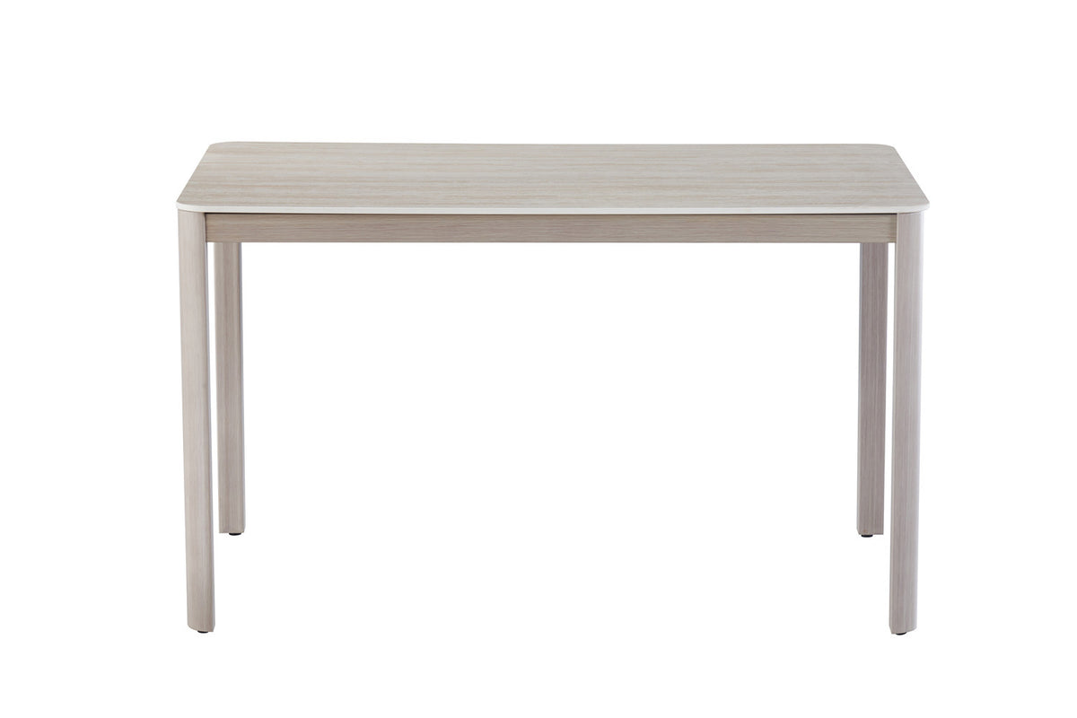 Rousseau - Table à manger Sora - Pierre Travertin Beige - 76 x 130 x 80 cm