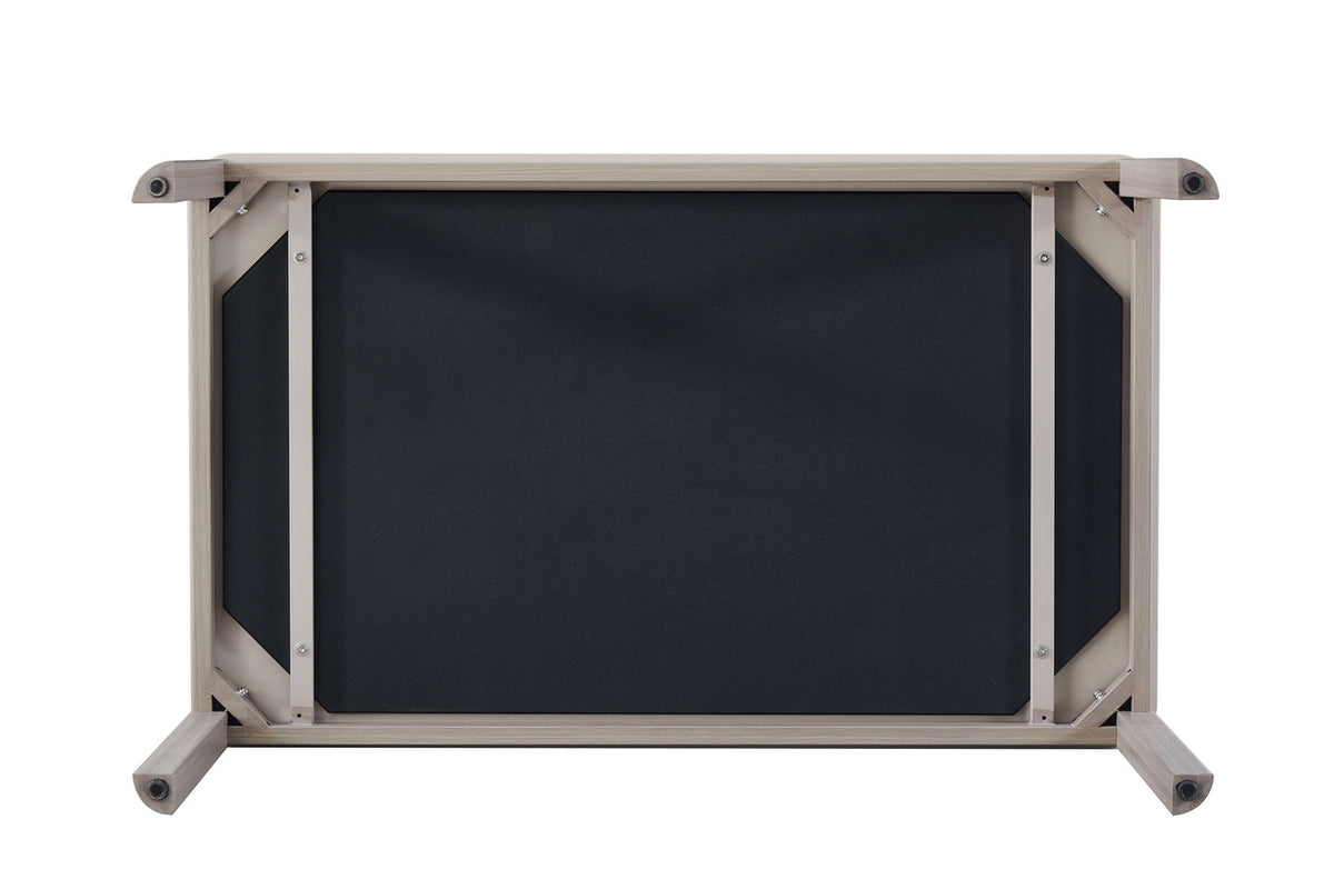 Rousseau - Table à manger Sora - Pierre Travertin Beige - 76 x 130 x 80 cm