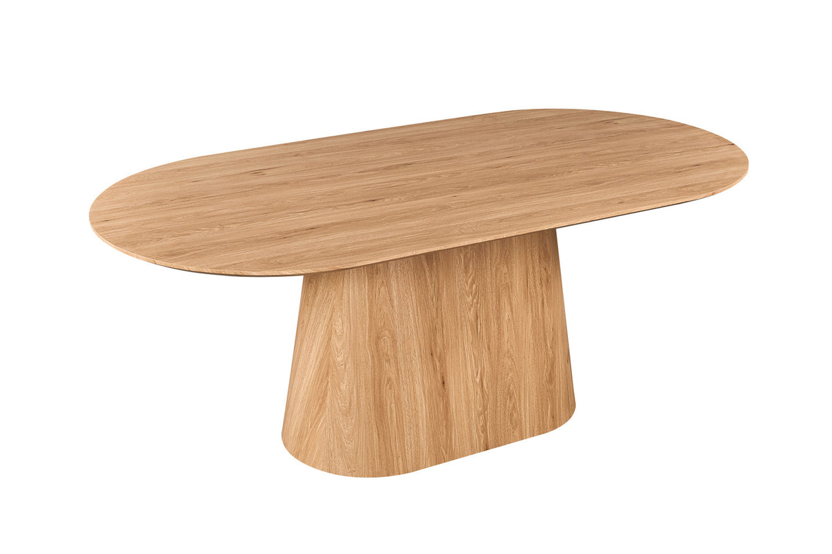 Rousseau - Tafel Porto - Ovaal - Decor Eik Naturel - 76x100x200 cm