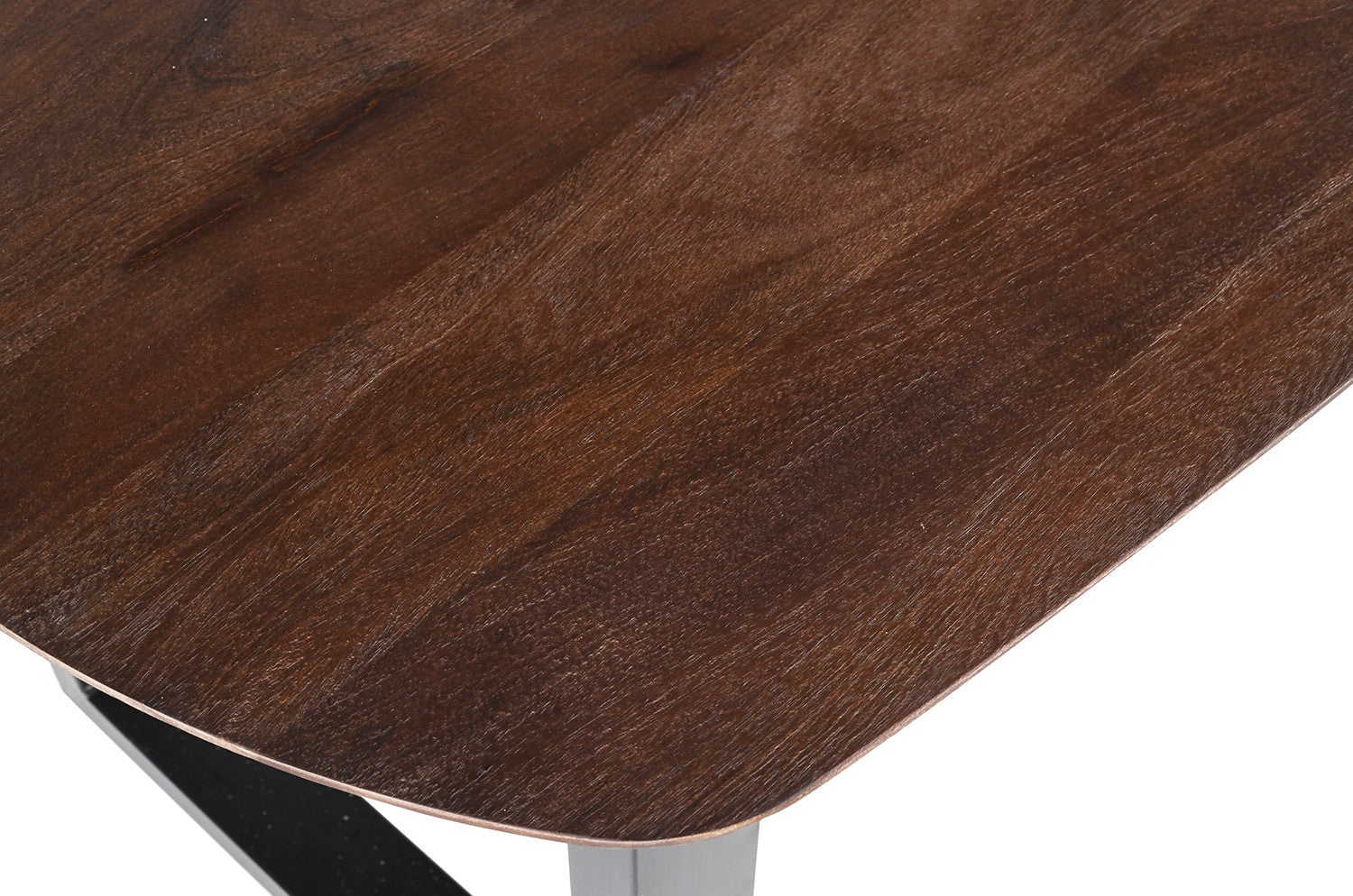 Rousseau - Table Tommy - Pied en U ovale - manguier marron - 77x220x100 cm