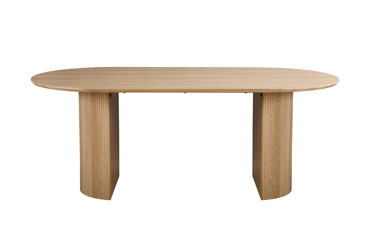 Rousseau - Eettafel Lagos 200 cm Ovaal - Decor Eik Naturel - 76 x 200 x 100 cm