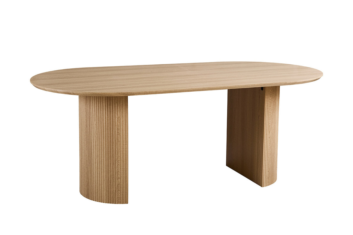 Rousseau - Eettafel Lagos 200 cm Ovaal - Decor Eik Naturel - 76 x 200 x 100 cm