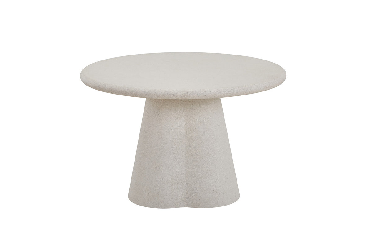 Rousseau - Eettafel Faro 120 cm Rond - Organisch Cement - 76 x 120 x 120 cm