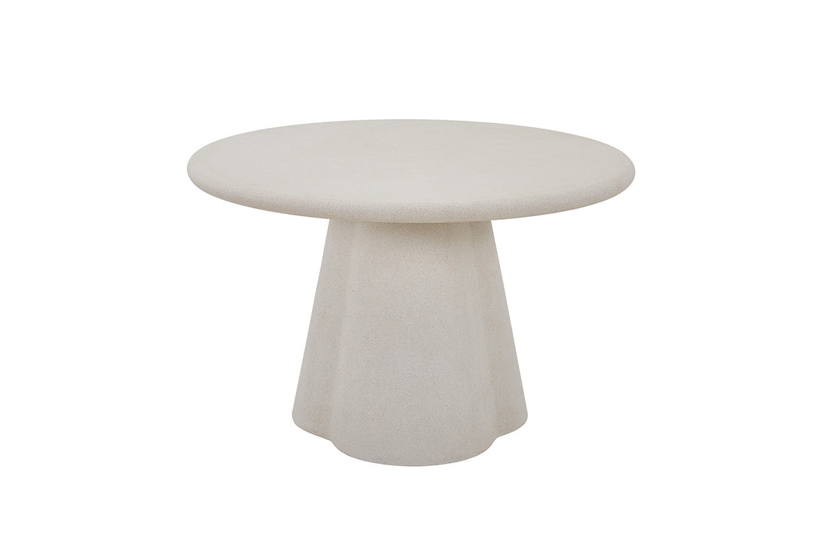 Rousseau - Eettafel Faro 120 cm Rond - Organisch Cement - 76 x 120 x 120 cm