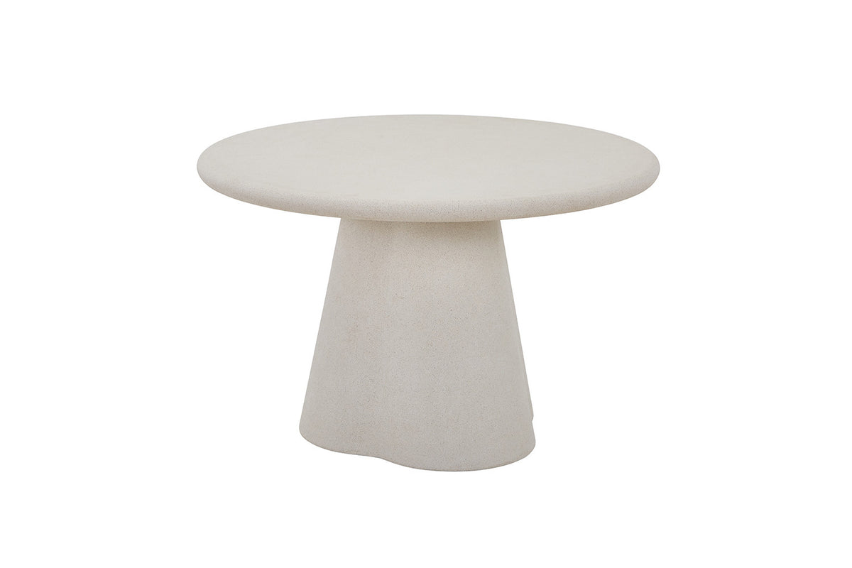 Rousseau - Eettafel Faro 120 cm Rond - Organisch Cement - 76 x 120 x 120 cm