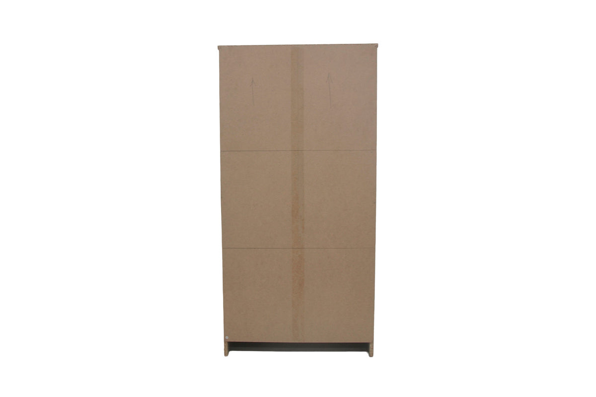 Rousseau - Schoenenkast Mex - Spiegel 3 laden Sonoma - 123 x 60.5 x 23.5 cm