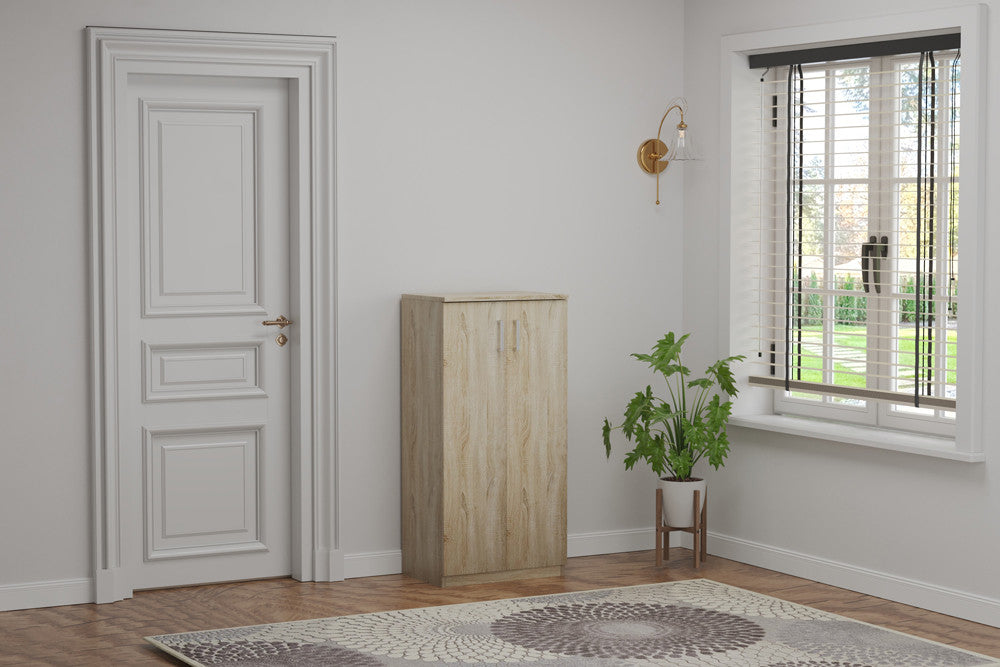Rousseau - Schoenenkast Maurice - 2 deuren Sonoma - 122 x 60 x 37 cm