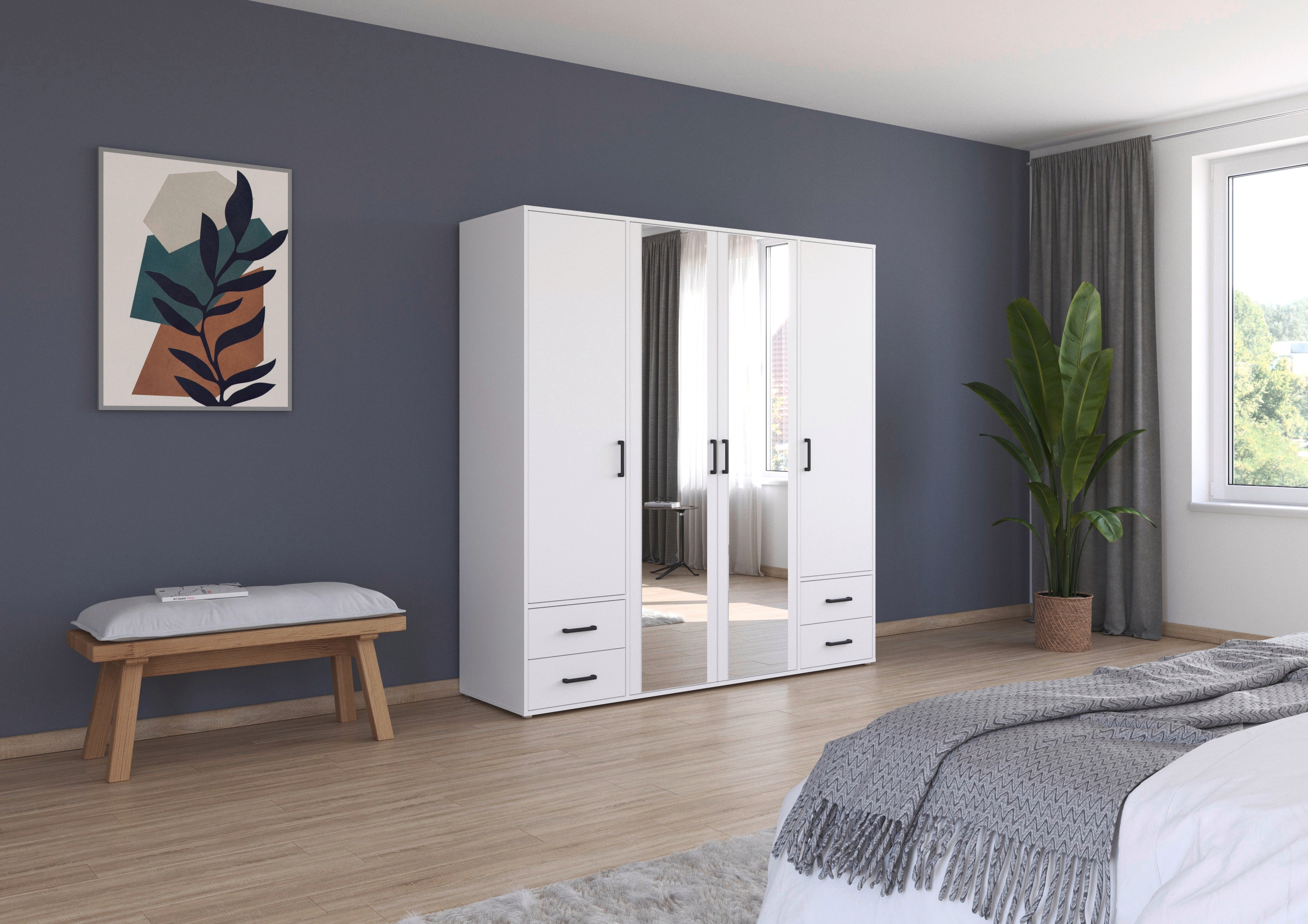 RAU - Kleerkast Voyager – Wit - 188x198x53 cm
