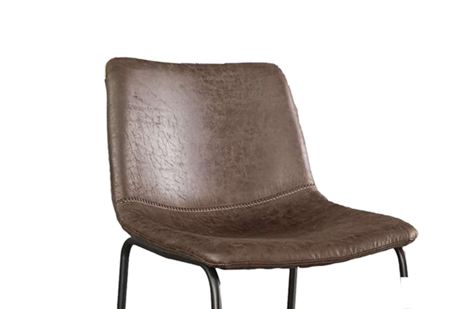 Rousseau - Counterstoel Mancia - PU Donkerbruin - 93x48x56 cm