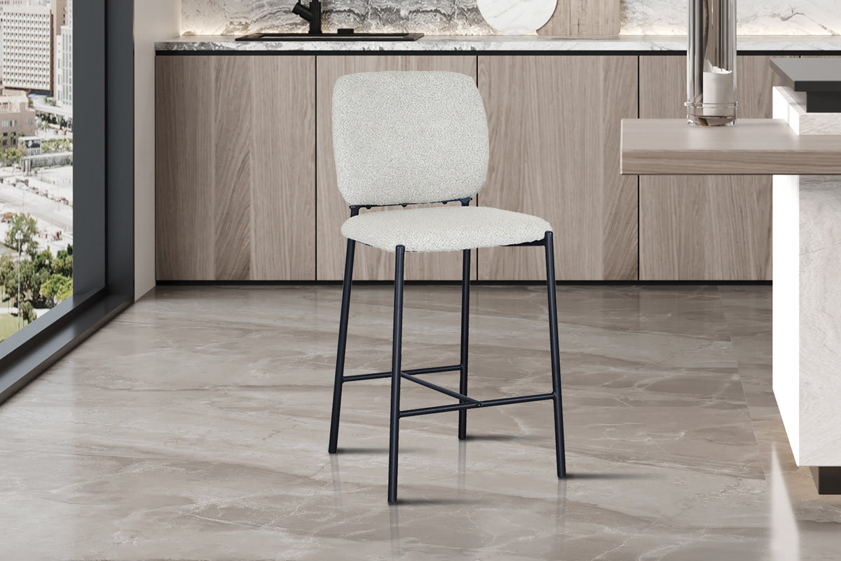 Rousseau - Barkruk Sophia - Stof Beige - 99 x 45 x 55.5 cm