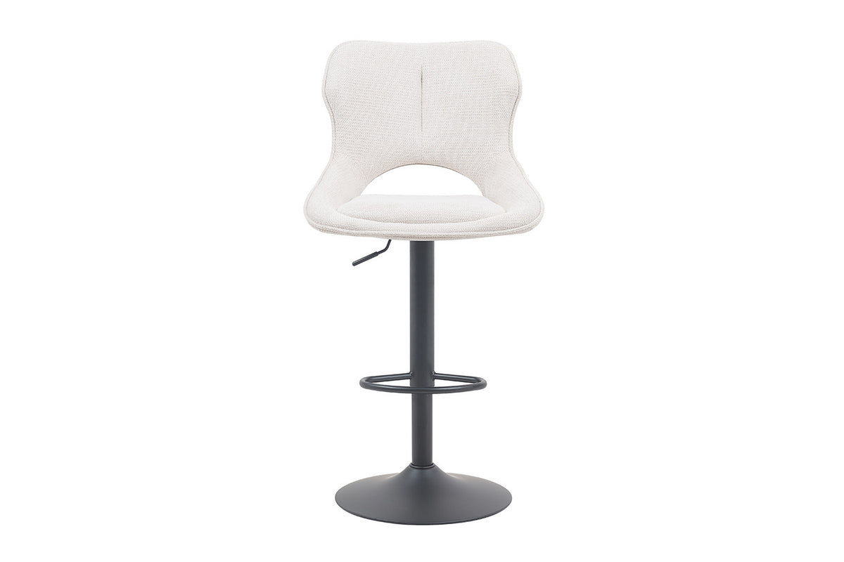 Rousseau - Barkruk Mori - Stof Beige - 100-121 x 51 x 53 cm
