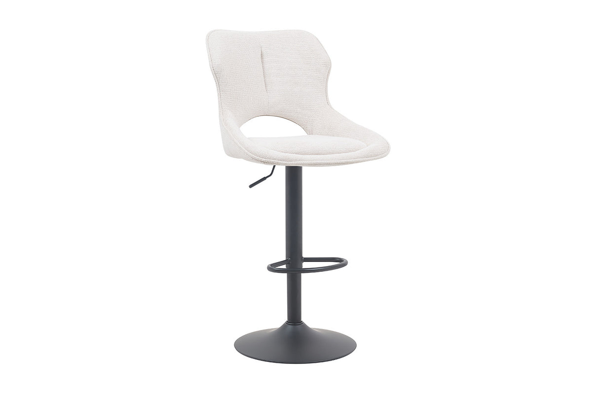 Rousseau - Barkruk Mori - Stof Beige - 100-121 x 51 x 53 cm