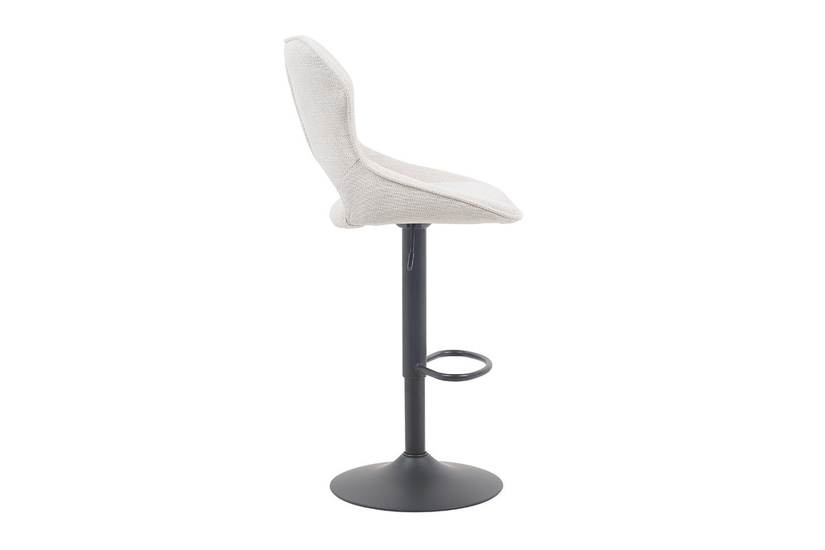Rousseau - Barkruk Mori - Stof Beige - 100-121 x 51 x 53 cm