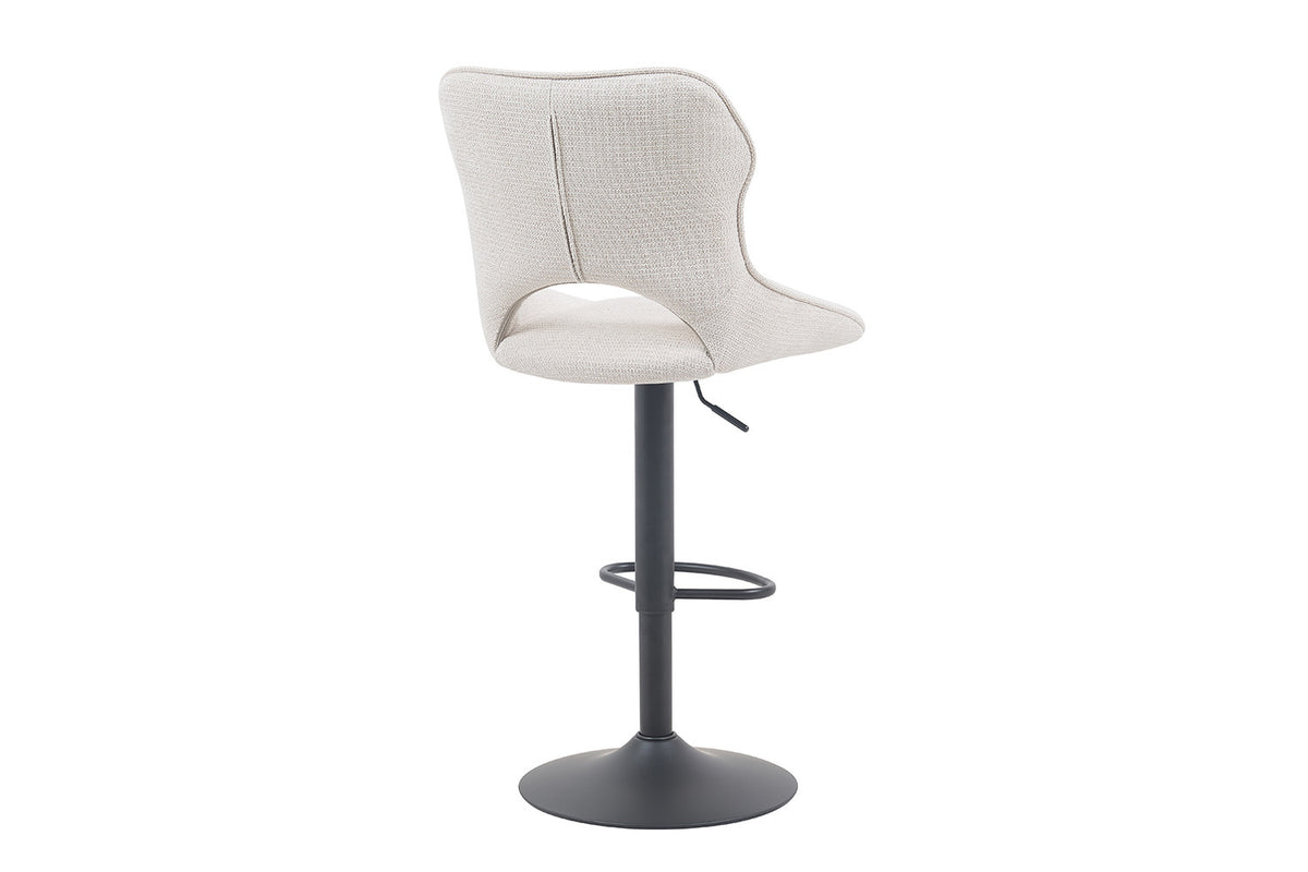 Rousseau - Barkruk Mori - Stof Beige - 100-121 x 51 x 53 cm
