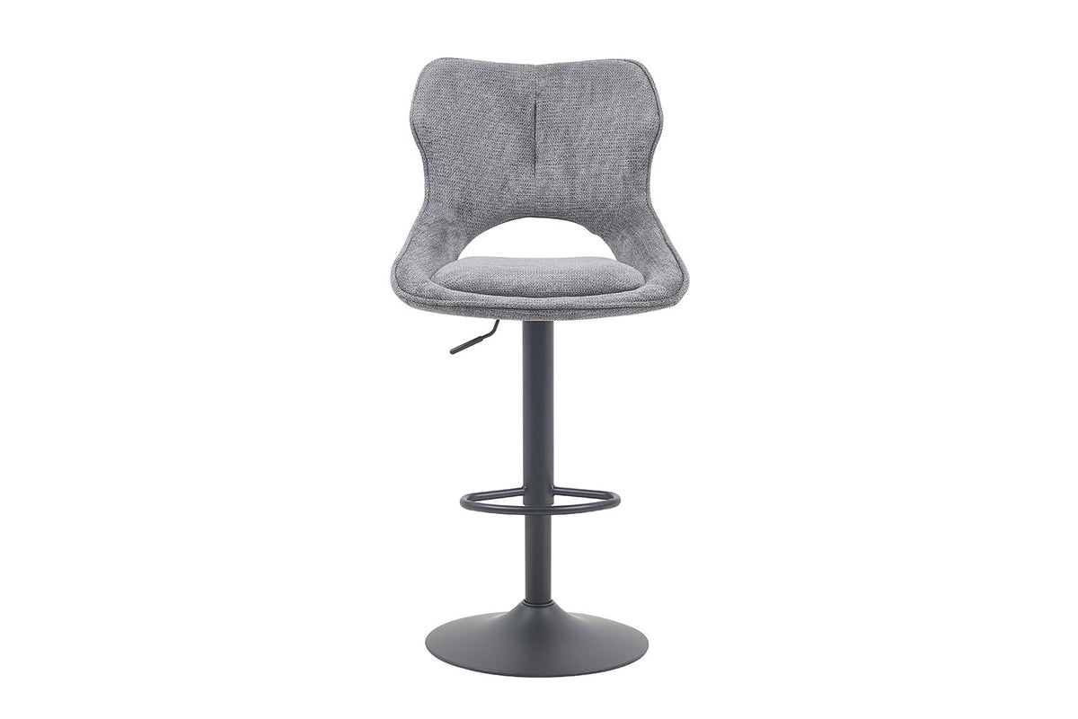 Rousseau - Barkruk Mori - Stof Donkergrijs - 100-121 x 51 x 53 cm