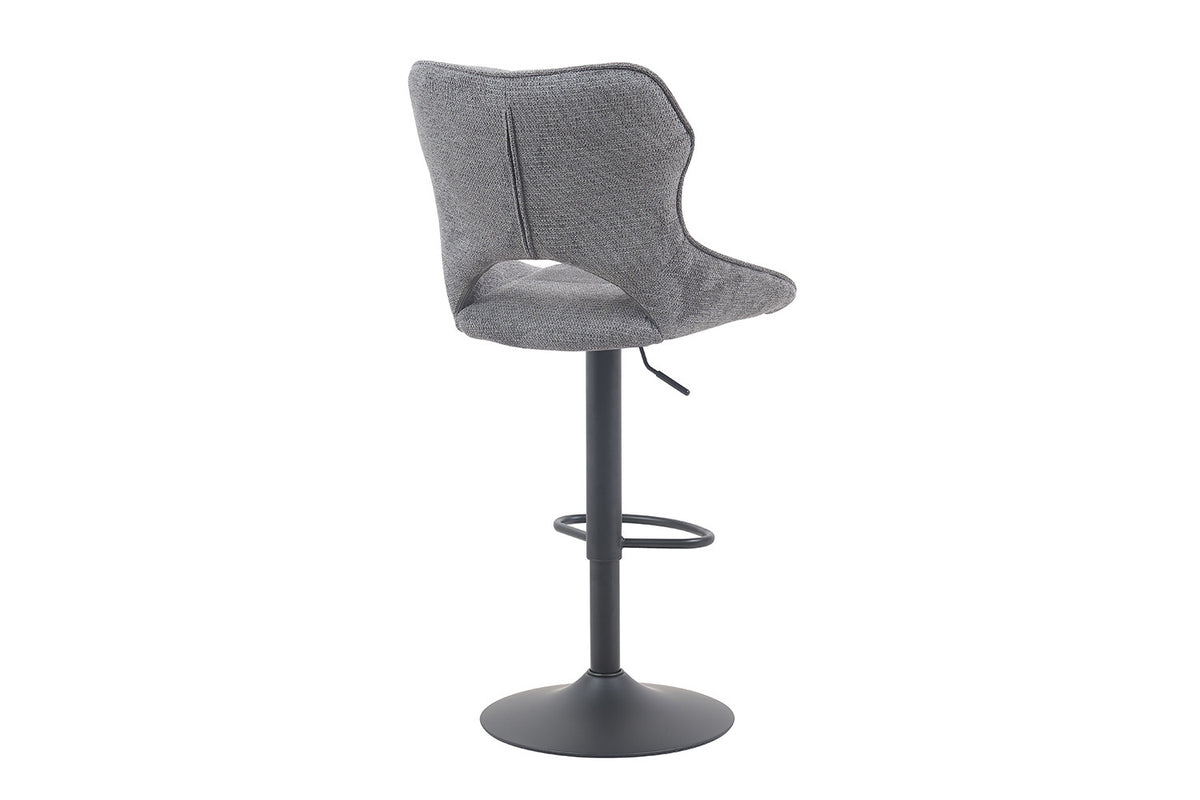 Rousseau - Barkruk Mori - Stof Donkergrijs - 100-121 x 51 x 53 cm