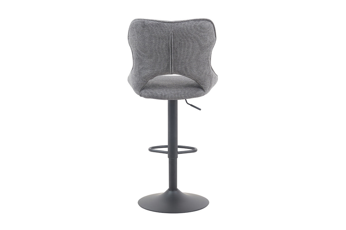 Rousseau - Barkruk Mori - Stof Donkergrijs - 100-121 x 51 x 53 cm