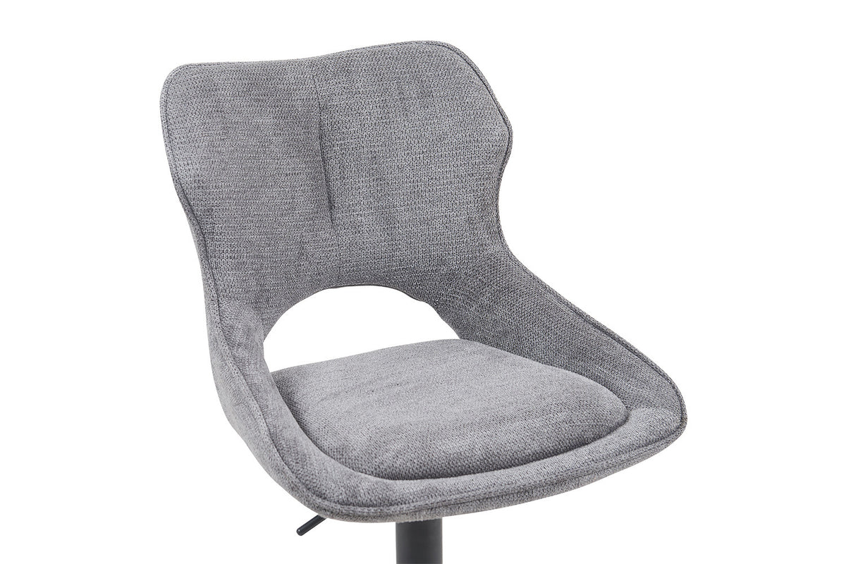 Rousseau - Barkruk Mori - Stof Donkergrijs - 100-121 x 51 x 53 cm