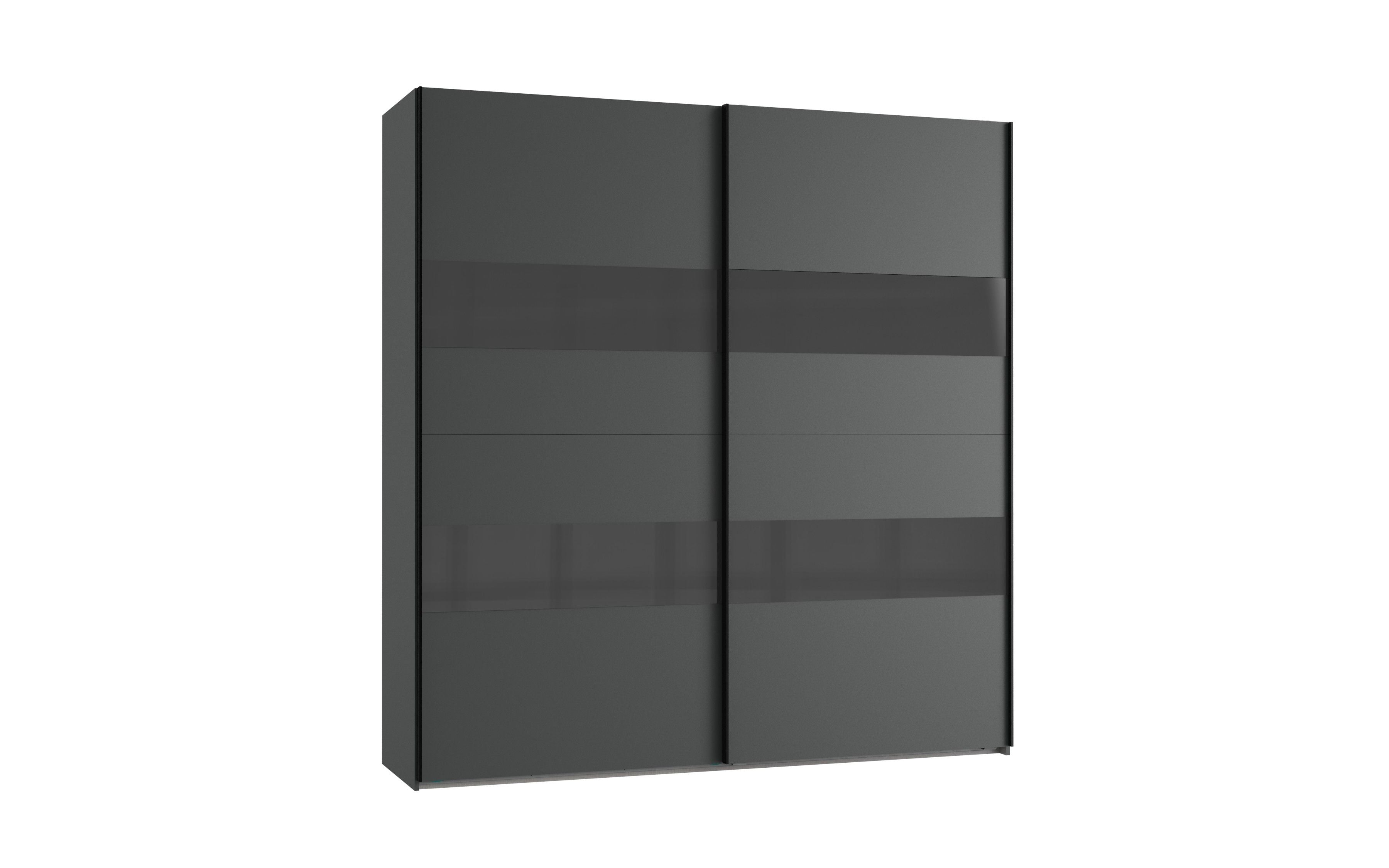 Image of Wimex - Kleerkast Altona 2 - 2 schuifdeuren - Antraciet - 180x200x64cm. Zeer solide en stevige constructie van Duitse kwaliteit. Kledingkast wordt geleverd in dozen en d...
