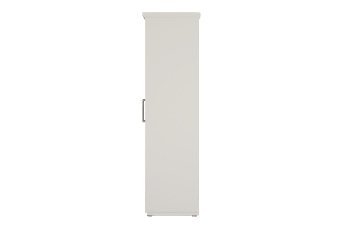 Rousseau - Armoire Mike - 3P - Blanc - 183 x 120 x 52 cm