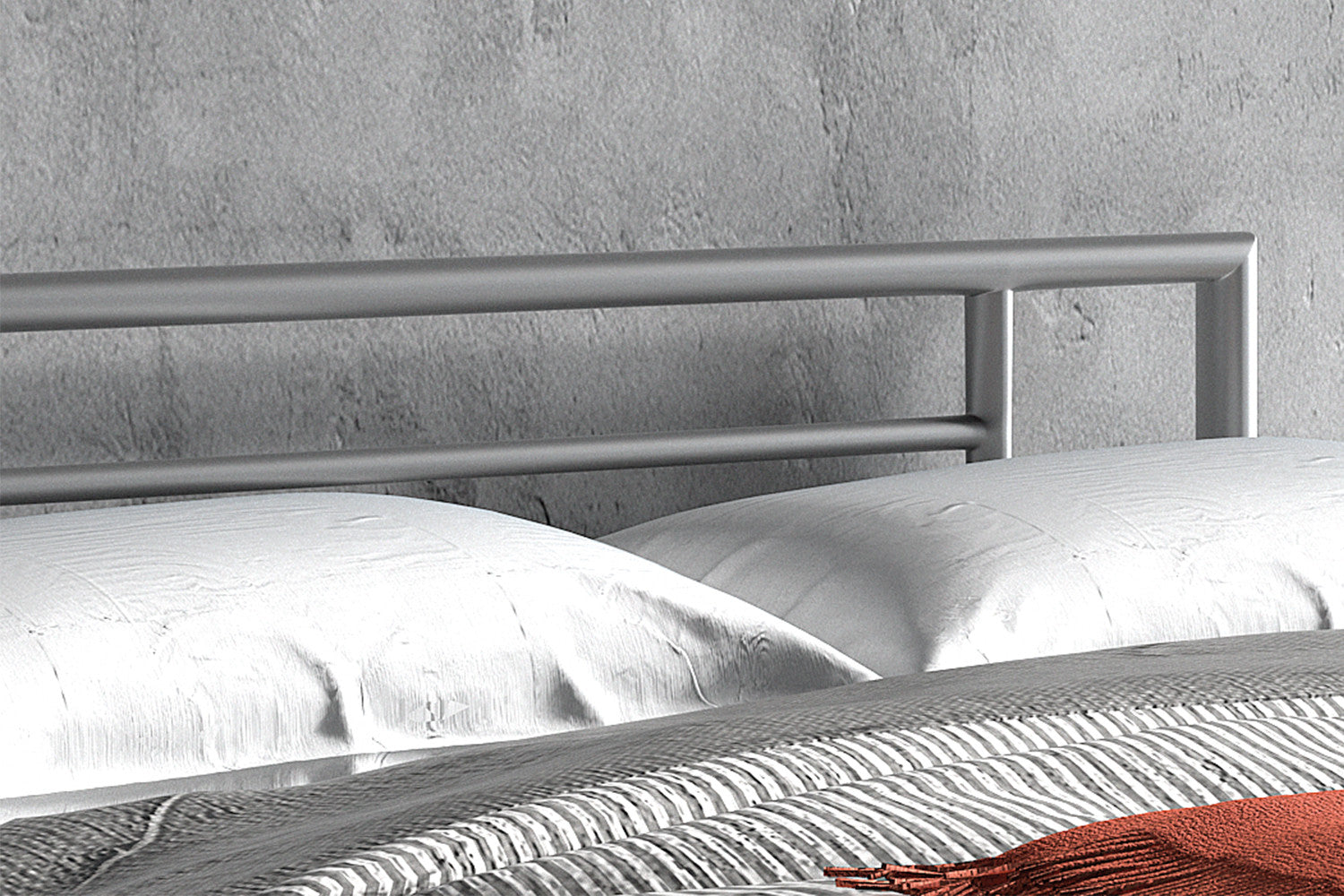 Bed 'Sandro' 140x200 met lattenbodem Grijs