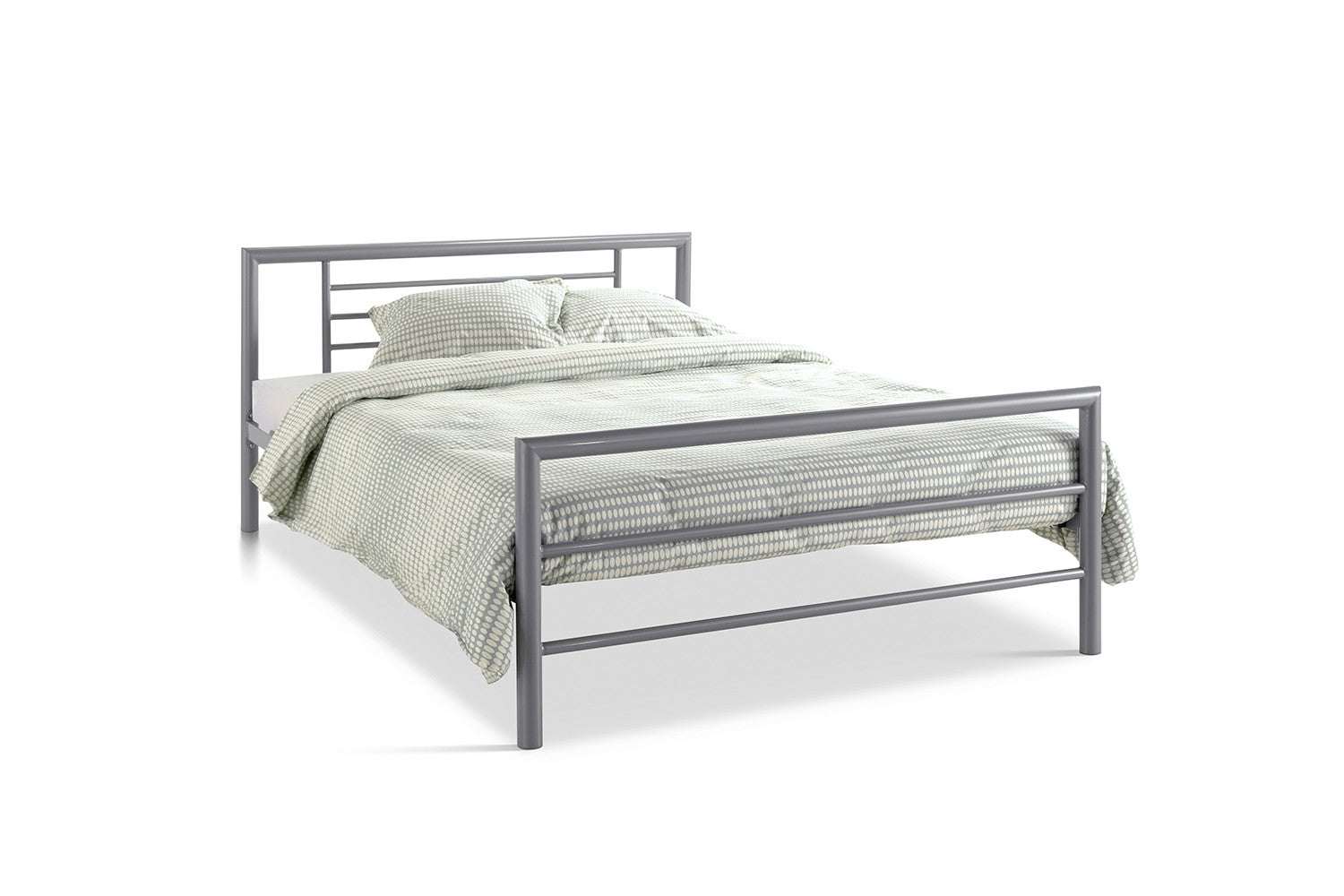Bed 'Sandro' 140x200 met lattenbodem Grijs