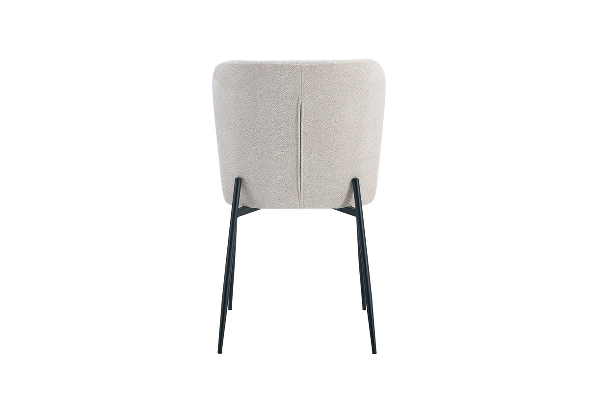 Rousseau - Chaise Lisa - Tissu Beige - 85x50x62 cm