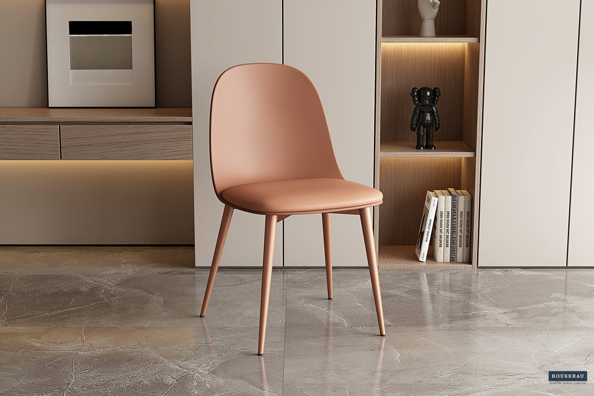 Rousseau - Stoel Jasmin Zitting PP - PU Terracotta - 81x51x44 cm